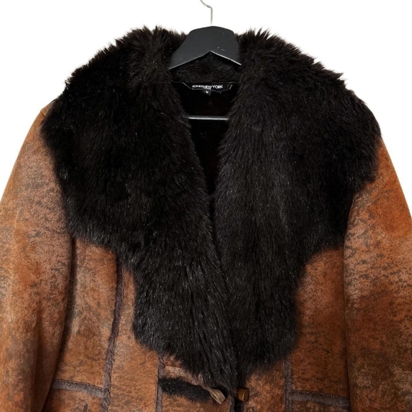 Faux Fur Suede Vintage Penny Lane coat - Picture 3 of 6